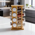 Ordelio 16 Jar Rotating Spice Rack Organizer
