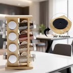 Ordelio 16 Jar Rotating Spice Rack Organizer