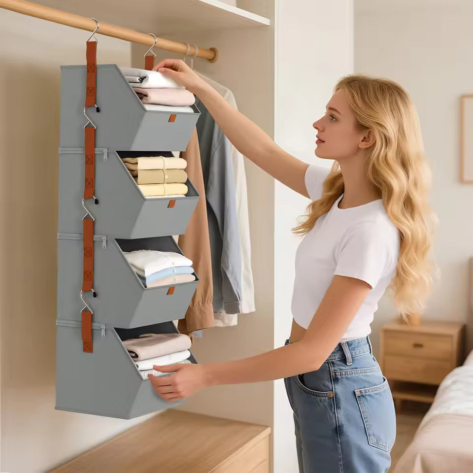 Ordelio 4-Tier Hanging Closet Organizer