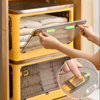 Ordelio Foldable Clear Storage Box with Lid