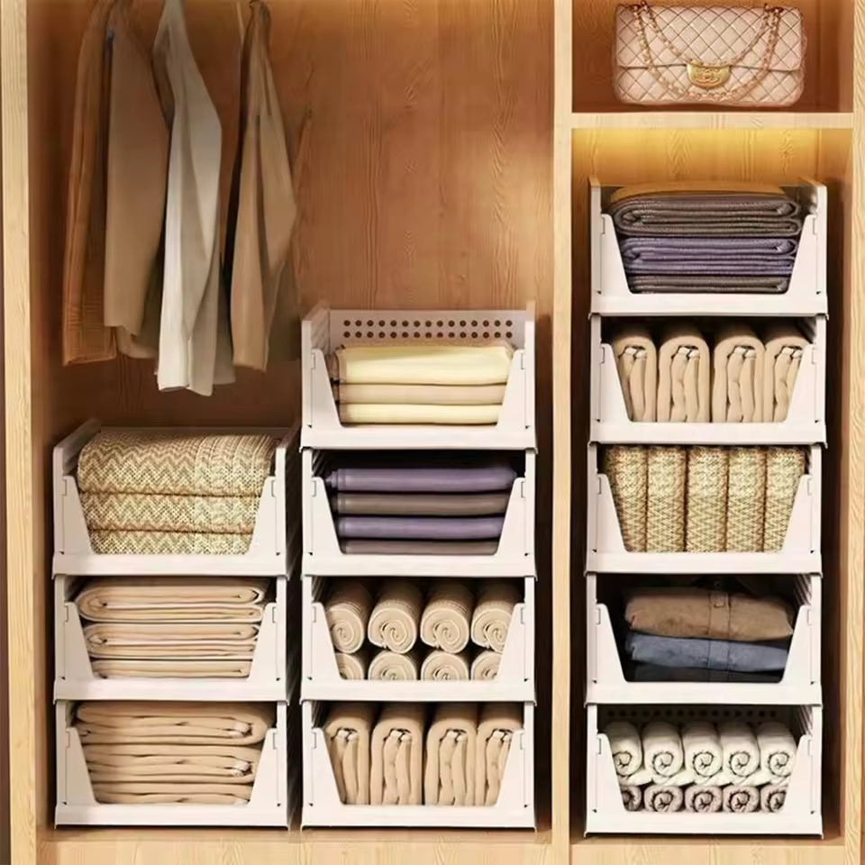 Ordelio Stackable Folding Storage Basket
