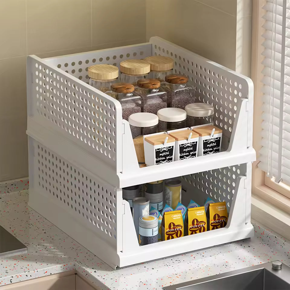Ordelio Stackable Folding Storage Basket