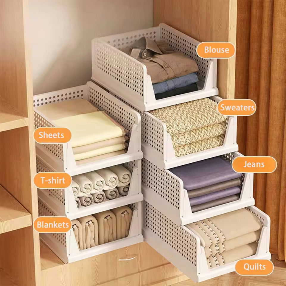 Ordelio Stackable Folding Storage Basket