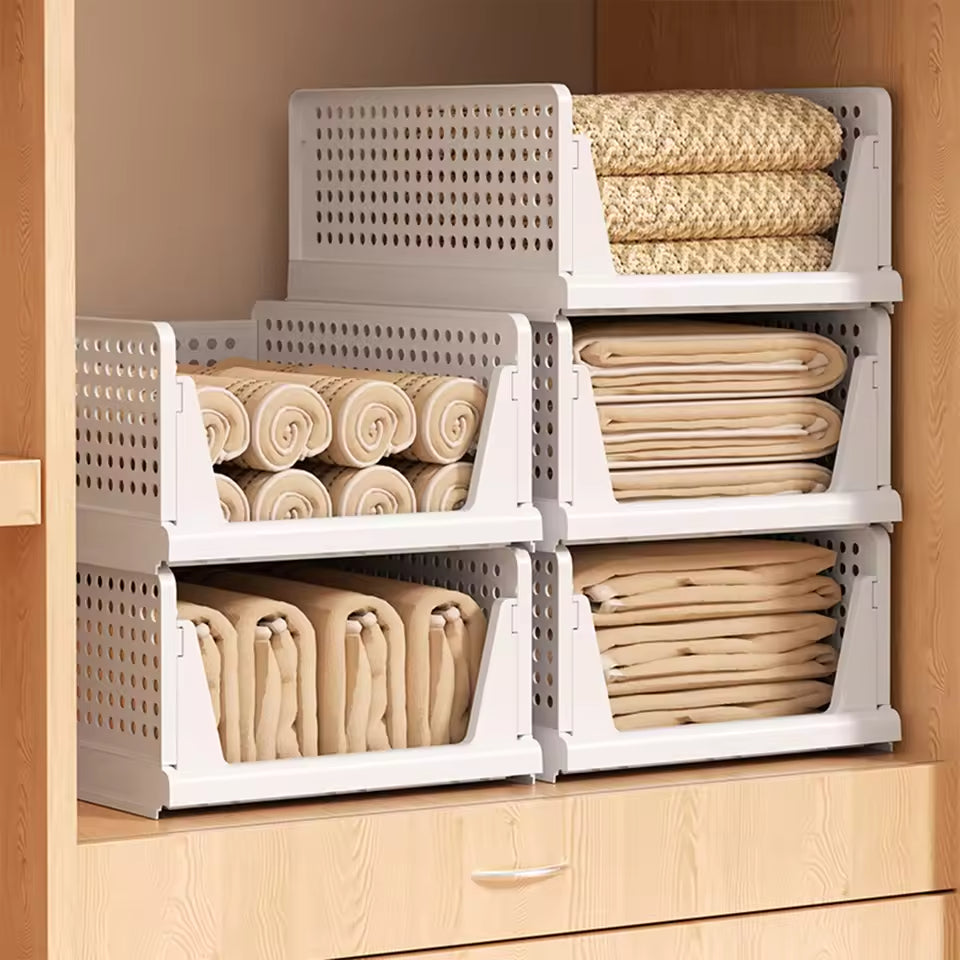Ordelio Stackable Folding Storage Basket